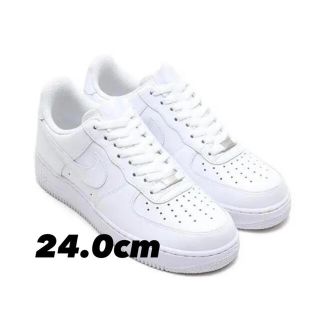 ナイキ(NIKE)の新品未使用 AIR FORCE 1 07 エアフォース1 White 24cm(スニーカー)