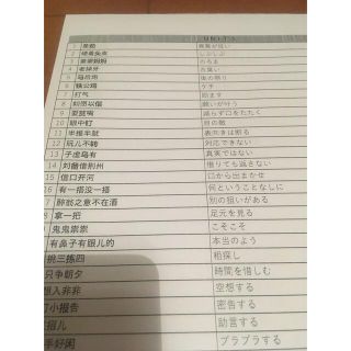 自作中国語検定準1級・1級語彙資料(資格/検定)