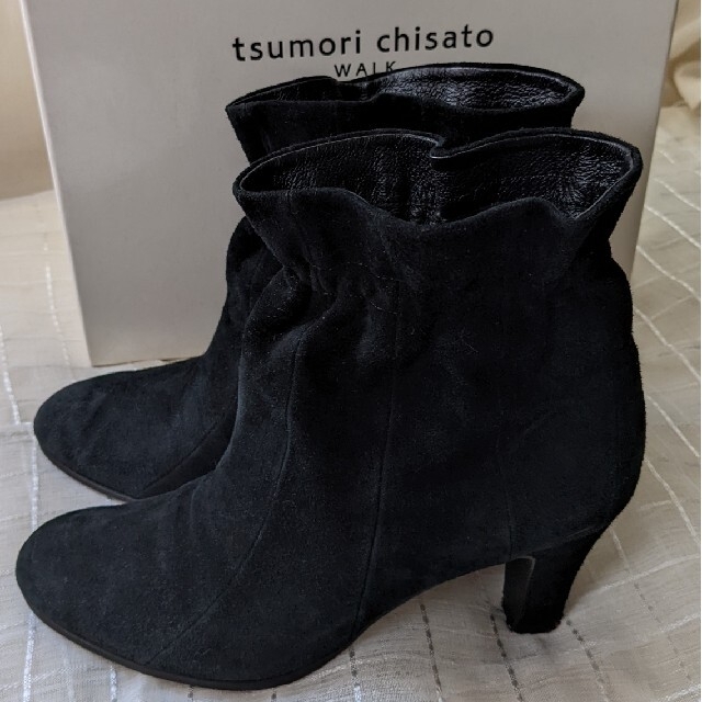 ＊ TSUMORI CHISATO ツモリチサト ブーツ スエード 黒 ＊ 6