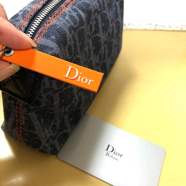 ????Christian Dior????フライトライントロッターデニムポーチ