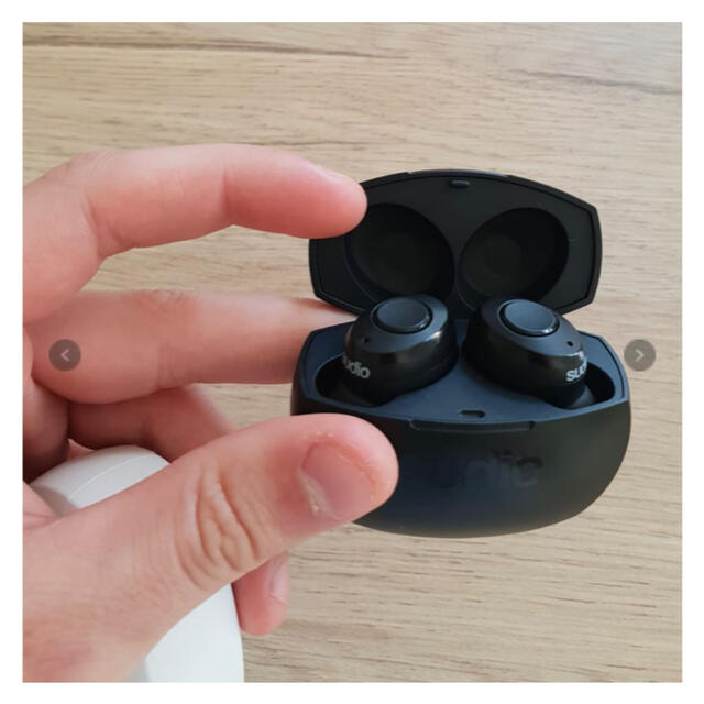 【MODERNITY】Sudio TOLV R 完全ワイヤレスイヤホン☆黒 新品 スマホ/家電/カメラのオーディオ機器(ヘッドフォン/イヤフォン)の商品写真