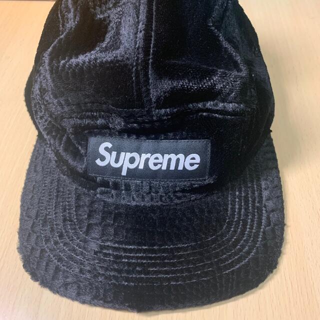 Supreme - supreme 16AW ベロア キャップ ジェットキャップ ブラック