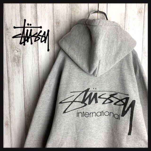 STUSSY - 【最高デザイン】ステューシー☆バックプリント パーカー 即