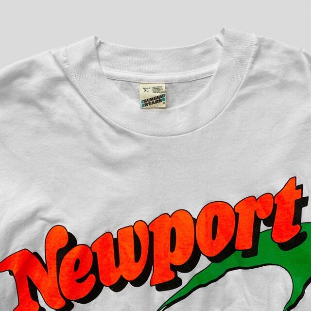 【公式】 野村訓市着用 Newport Tシャツ 白 オレンジ 緑 Tシャツ/カットソー(半袖/袖なし)