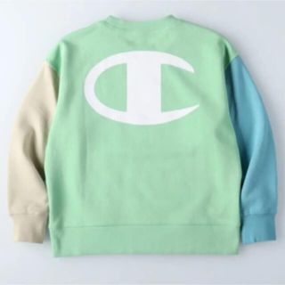 チャンピオン(Champion)のChampion バイカラー ビッグロゴトレーナー 120(Tシャツ/カットソー)