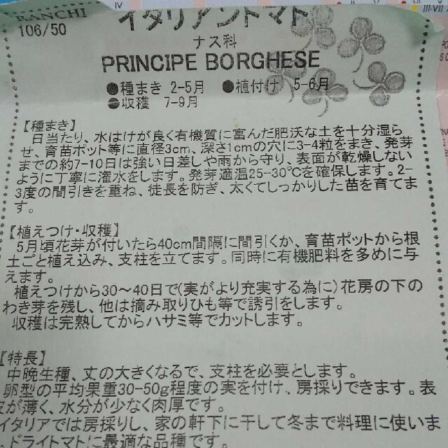 珍しいイタリアントマトの種10粒ずつ 大・中・ミニの3種セット ハンドメイドのフラワー/ガーデン(その他)の商品写真