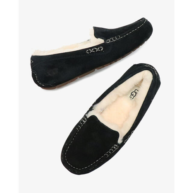 UGG アグ W Ansley アンスレー 黒 サイズ24 - スリッポン/モカシン