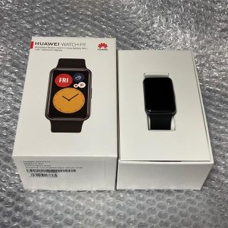 ファーウェイ(HUAWEI)のHUAWEI WATCH FIT グラファイトブラック(腕時計(デジタル))