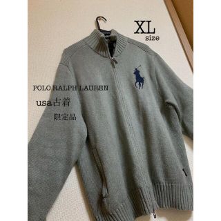 ポロラルフローレン(POLO RALPH LAUREN)のラルフローレン　ジップニット　古着(ニット/セーター)