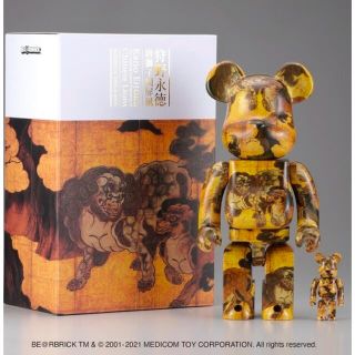 メディコムトイ(MEDICOM TOY)の唐獅子図屏風 100% ＆ 400% ベアブリック BE@RBRICK 狩野永徳(その他)