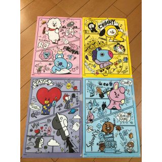 BT21  くら寿司　クリアファイル　４枚セット　非売品(クリアファイル)