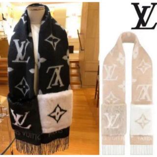 ルイヴィトン(LOUIS VUITTON)の最終値下げ！ルイ　ヴィトン   エシャルプ　コールド　レイキャビック(マフラー/ショール)