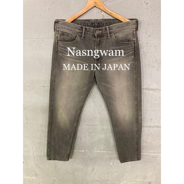 美品！Nasngwam ペイントデザインデニム！日本製！