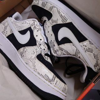 ナイキ(NIKE)のAIR FORCE1LOW PREMIUM 大阪　蛇　白黒蛇(スニーカー)