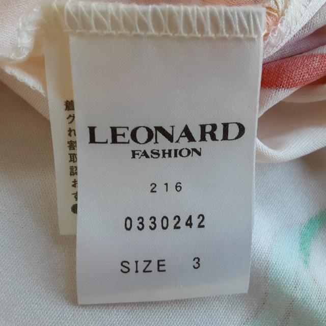 LEONARD - レオナール ワンピース サイズ3 L美品 -の通販 by LEONARD - レオナール ワンピース サイズ3 L美品 -の通販 by
