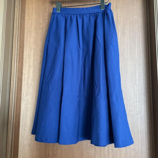 ROPE’(ロペ)のROPE  膝丈　ブルー　スカート レディースのスカート(ひざ丈スカート)の商品写真