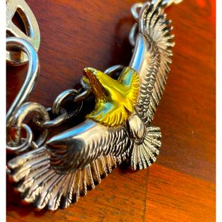 ケンキクチ KEN おきる KIKUCHI イーグル 金目 バングル 顔ブレス M ケンキクチ KEN おきる KIKUCHI イーグル 金目 バングル 顔ブレス M