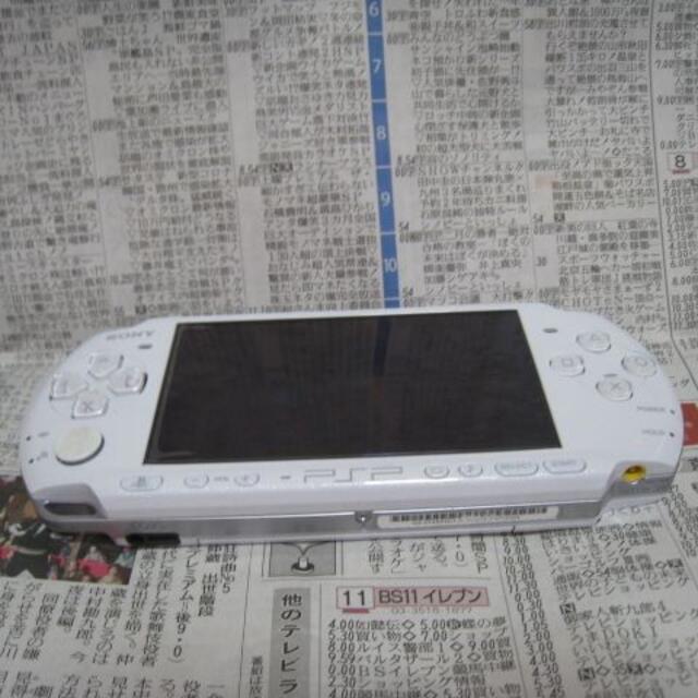 SONY　PSP-3000　本体のみ　白ホワイト系 　w1031436700