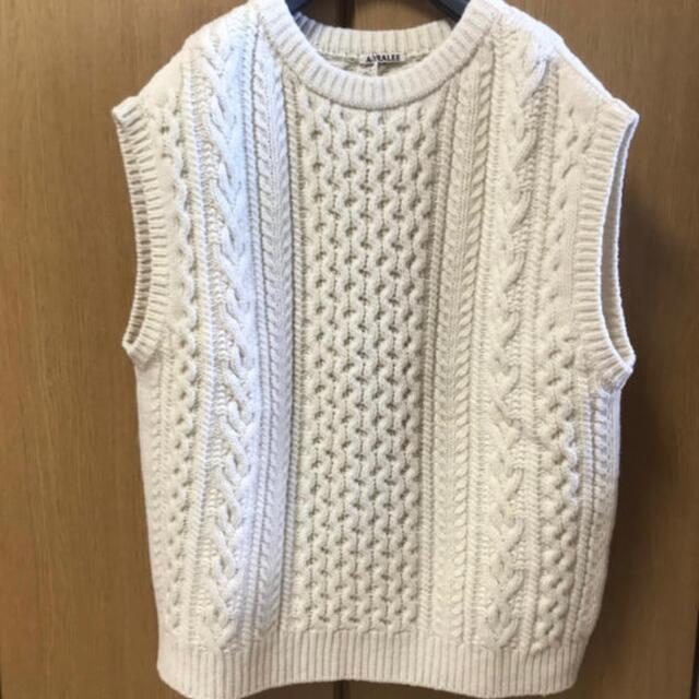AURALEE knit vest 18aw
