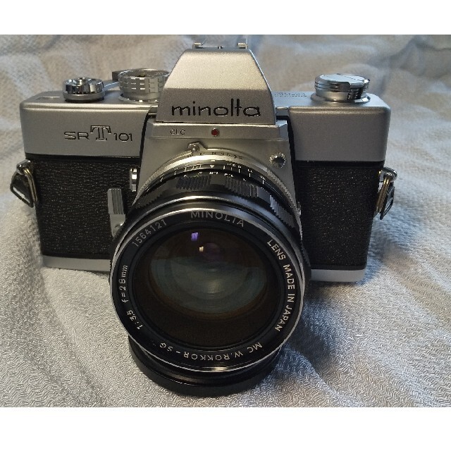 KONICA MINOLTA(コニカミノルタ)のMINOLTA SRT101 MC W.ROKKOR28mmf3.5付 スマホ/家電/カメラのカメラ(フィルムカメラ)の商品写真