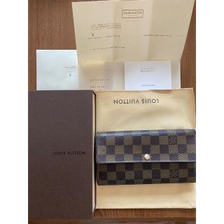 ルイヴィトン(LOUIS VUITTON)のルイスヴィトン❤︎ダミエ財布　付属品全て有り　正規品(財布)