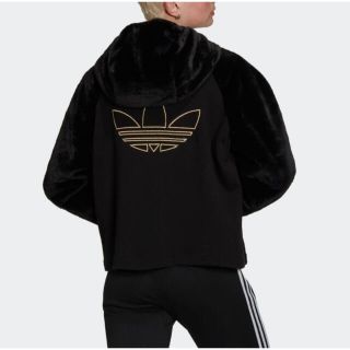 アディダス(adidas)の新品　アディダスオリジナルス　フェイクファー　フードパーカー(パーカー)