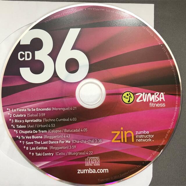zumba ZIN36 CD ズンバ | フリマアプリ ラクマ