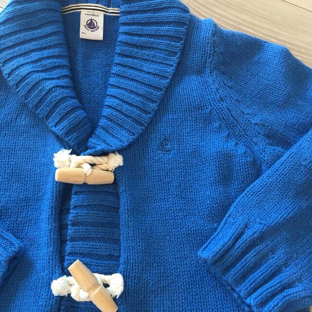 PETIT BATEAU(プチバトー)のプチバドー　カーディガン キッズ/ベビー/マタニティのキッズ服男の子用(90cm~)(カーディガン)の商品写真