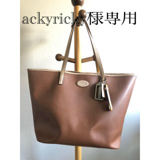 コーチ(COACH)のCOACH 本革トートバッグ　ブラウン(トートバッグ)