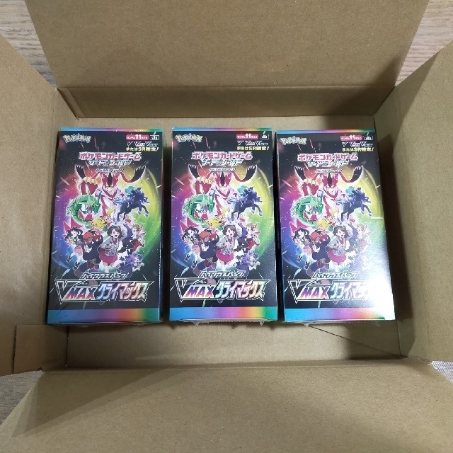 13,275円ポケモンカード VMAXクライマックス 3BOX シュリンク付【新品】
