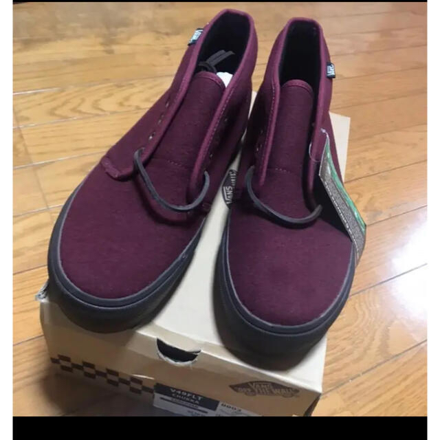 VANS(ヴァンズ)のVANS ローカットスニーカー/27.5cm  赤　茶　ボルドー メンズの靴/シューズ(スニーカー)の商品写真