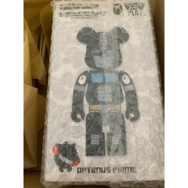 BE@RBRICK × TRANSFORMERS BAPE 黒 エンタメ/ホビーのフィギュア(その他)の商品写真