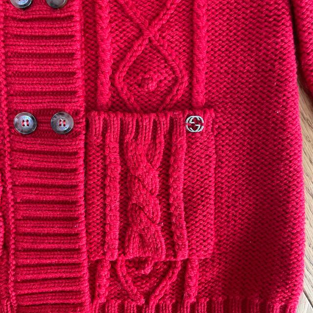 Gucci(グッチ)のGUCCI ニットコート 18/24M キッズ/ベビー/マタニティのベビー服(~85cm)(ジャケット/コート)の商品写真