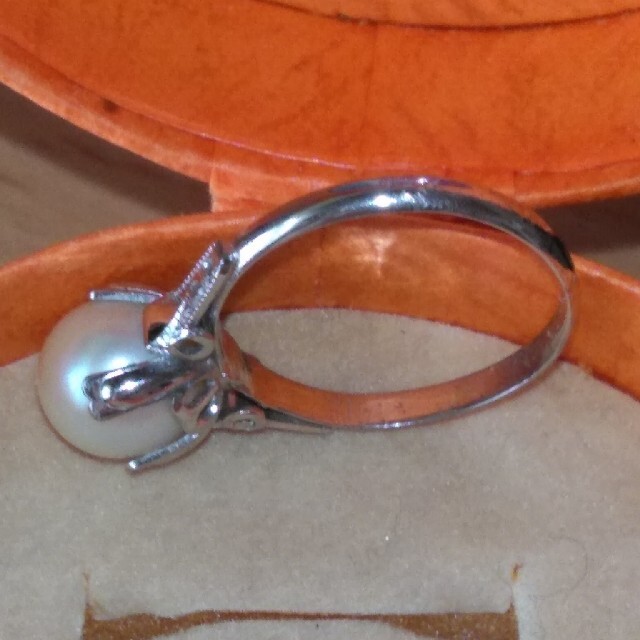 パール クリアストーン指輪 レディースのアクセサリー(リング(指輪))の商品写真