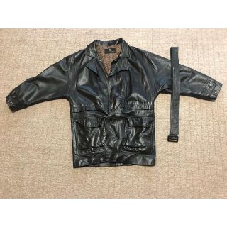 Pierre Balmain（ピエールバルマン） ジップアップレザーブルゾン