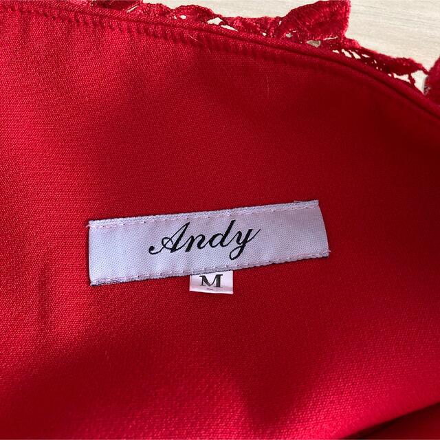 Andy - 美品 Andy ナイトドレス 赤 キャバドレスの通販 by りん's shop｜アンディならラクマ