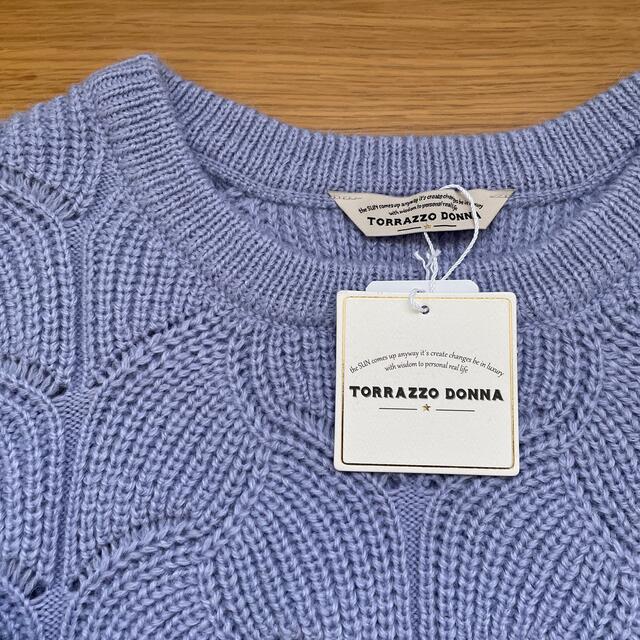 TORRAZZO DONNA(トラッゾドンナ)のTORRAZZO DONNA セーター（9分袖） レディースのトップス(ニット/セーター)の商品写真