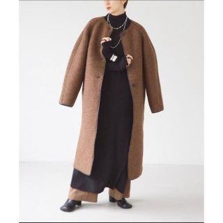 トゥデイフル(TODAYFUL)のTODAYFUL Wool Jersey Coatウールジャージーコート36(ロングコート)