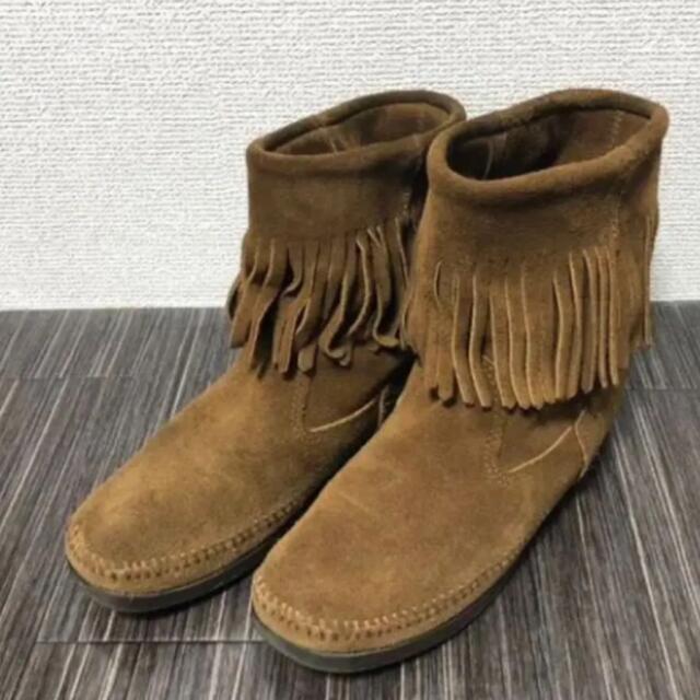 Minnetonka(ミネトンカ)のミネトンカ ショートブーツ フリンジブーツ レディースの靴/シューズ(ブーツ)の商品写真