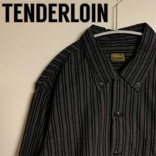 テンダーロイン(TENDERLOIN)の【美品】TENDERLOIN テンダーロイン　ストライプ　柄　BDシャツ(シャツ)
