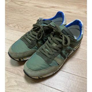 プレミアータ(PREMIATA)のプレミアータ レザー×ナイロン ローカットスニーカー 43 グリーン(スニーカー)