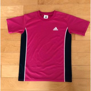 アディダス(adidas)のアディダス adidas Tシャツ 半袖 ピンク 150(Tシャツ/カットソー)