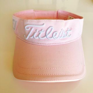 タイトリスト(Titleist)のTitleist サンバイザーピンクゴルフ用(サンバイザー)