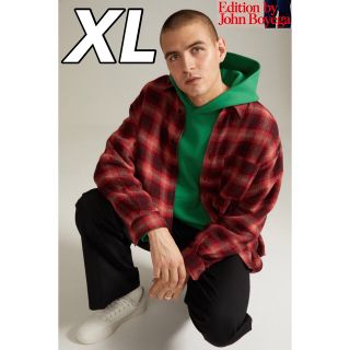 即完売【XL】H&M×Edition by JohnBoyega チェックシャツ(シャツ)