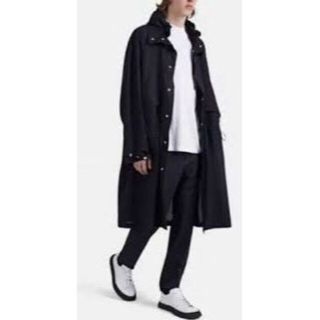 【美品】JIL SANDERジルサンダーモッズコートメンズ46ネイビー