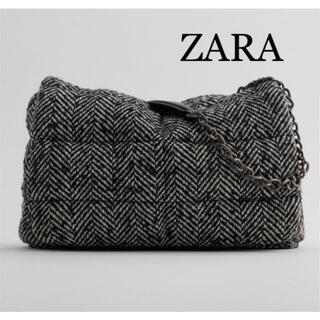 ザラ(ZARA)の5 ZARA 完売品レア　キルティングヘリンボーン　チェーンバッグ(トートバッグ)