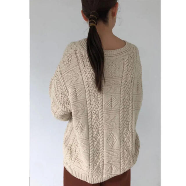 TODAYFUL(トゥデイフル)の美品★TODAYFUL アランニットVintage Aran Knit エクリュ レディースのトップス(ニット/セーター)の商品写真