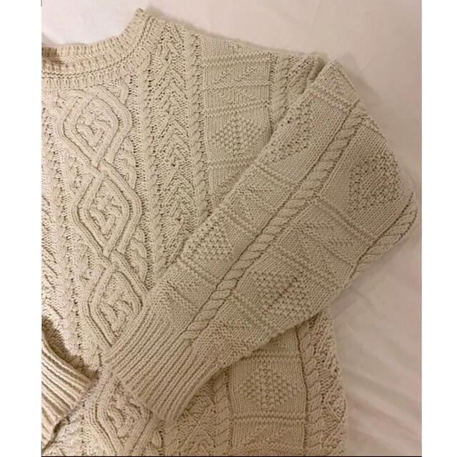 TODAYFUL(トゥデイフル)の美品★TODAYFUL アランニットVintage Aran Knit エクリュ レディースのトップス(ニット/セーター)の商品写真