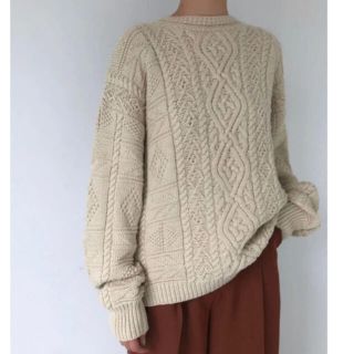 トゥデイフル(TODAYFUL)の美品★TODAYFUL アランニットVintage Aran Knit エクリュ(ニット/セーター)