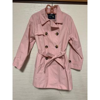 ザラキッズ(ZARA KIDS)のZARA★ピンクのトレンチコート　122(コート)